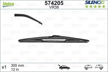 Задняя щетка стеклоочистителя Valeo Silencio Rear VR38